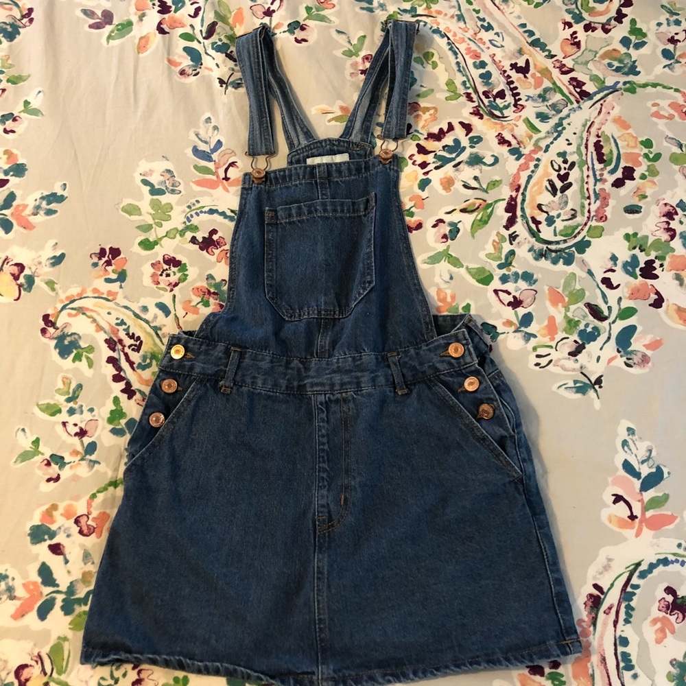 Forever 21 denim overall skirt